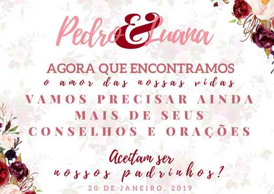  Convite dos padrinhos 💕 - 1