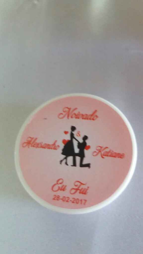 Lembrancinha de noivado - 2