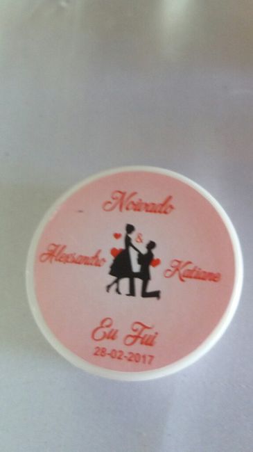 Lembrancinha de noivado - 2