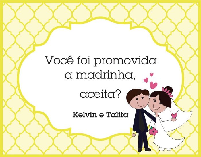 Convite Madrinha