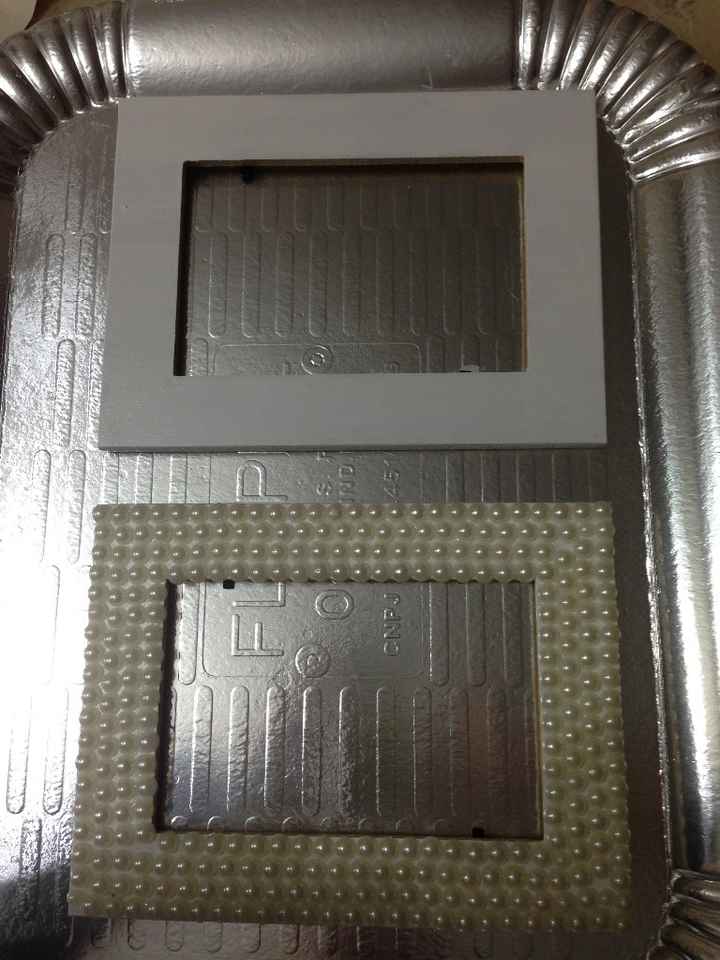 Porta retrato mdf e pérolas