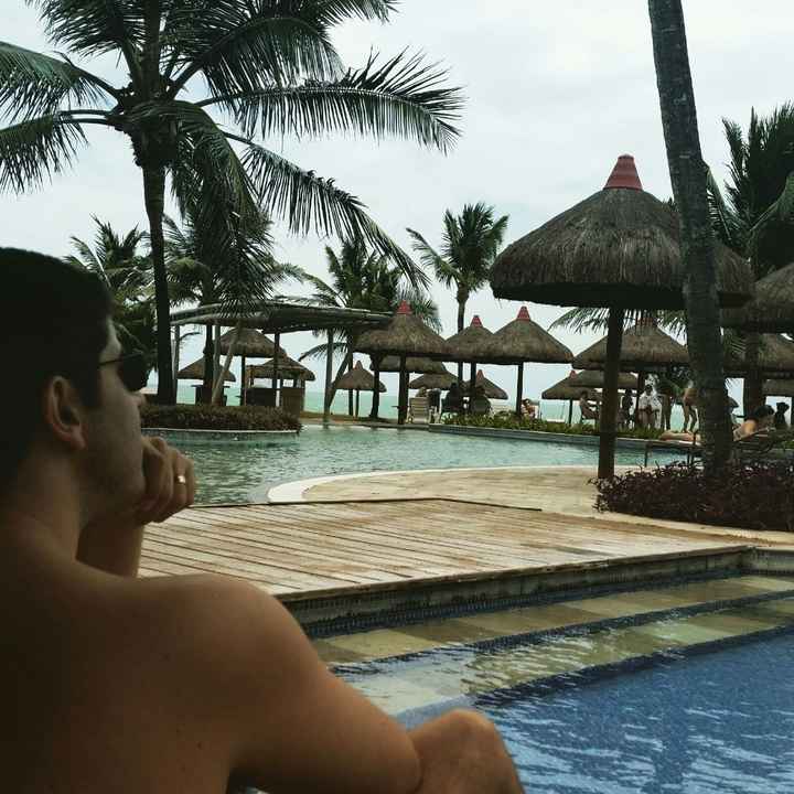 Marido curtindo a vista
