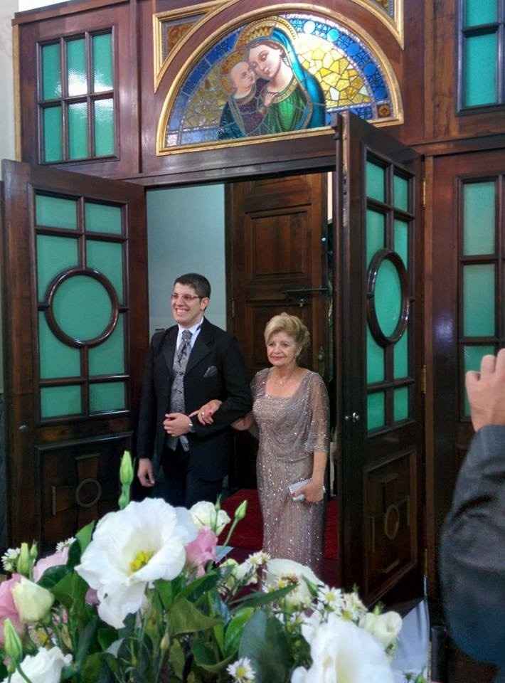 Noivo com a mãe
