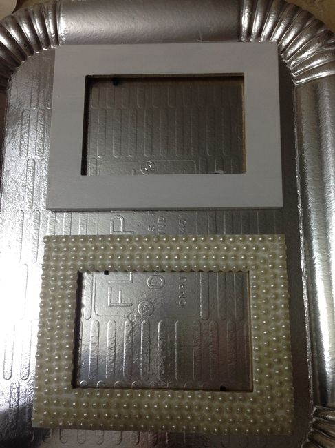 Porta retrato mdf e pérolas