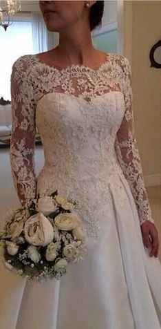 Vestido de Noiva Clássico, em "A"