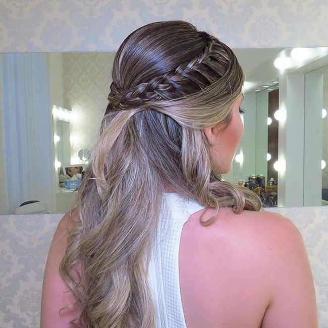 Damas com 15 anos - penteado