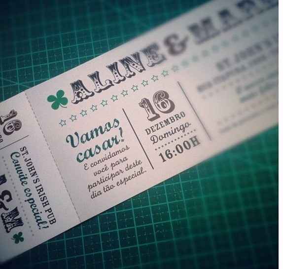 2 Inspiração convite ingresso