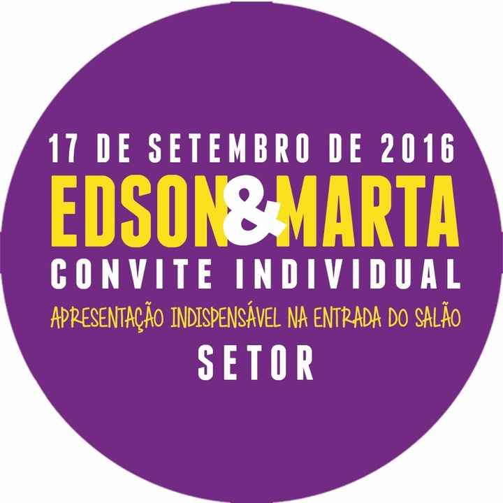 Convite individual frente