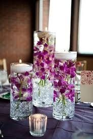 Velas com flores