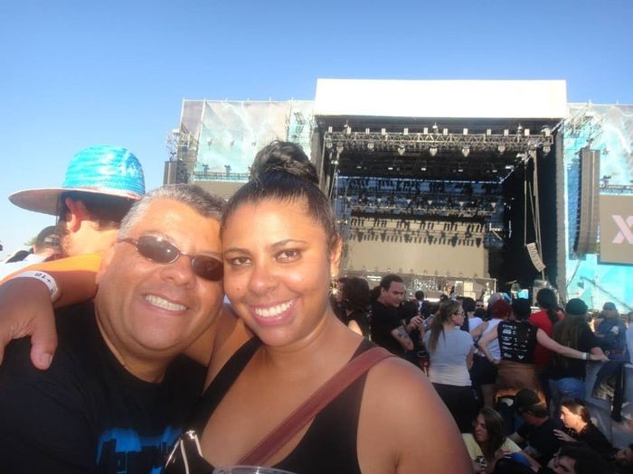 O que mais gostamos de fazer juntos: ir à show de rock