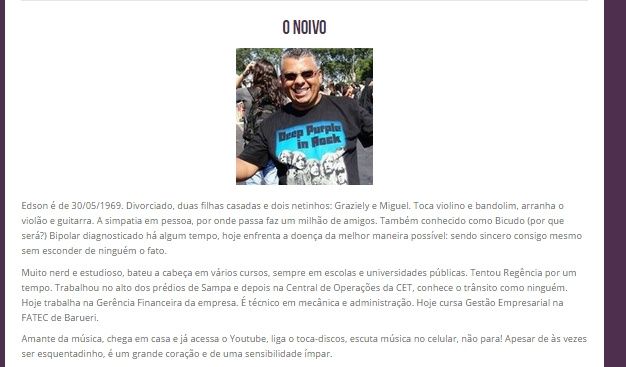 O noivo