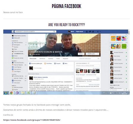 Página do Face