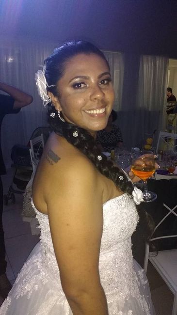 Minha trança de noiva no dia do religioso