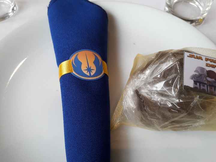 Guardanapo e lembrancinha