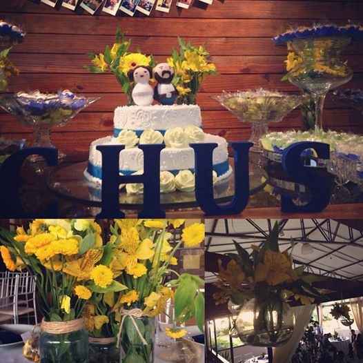 Azul e amarelo