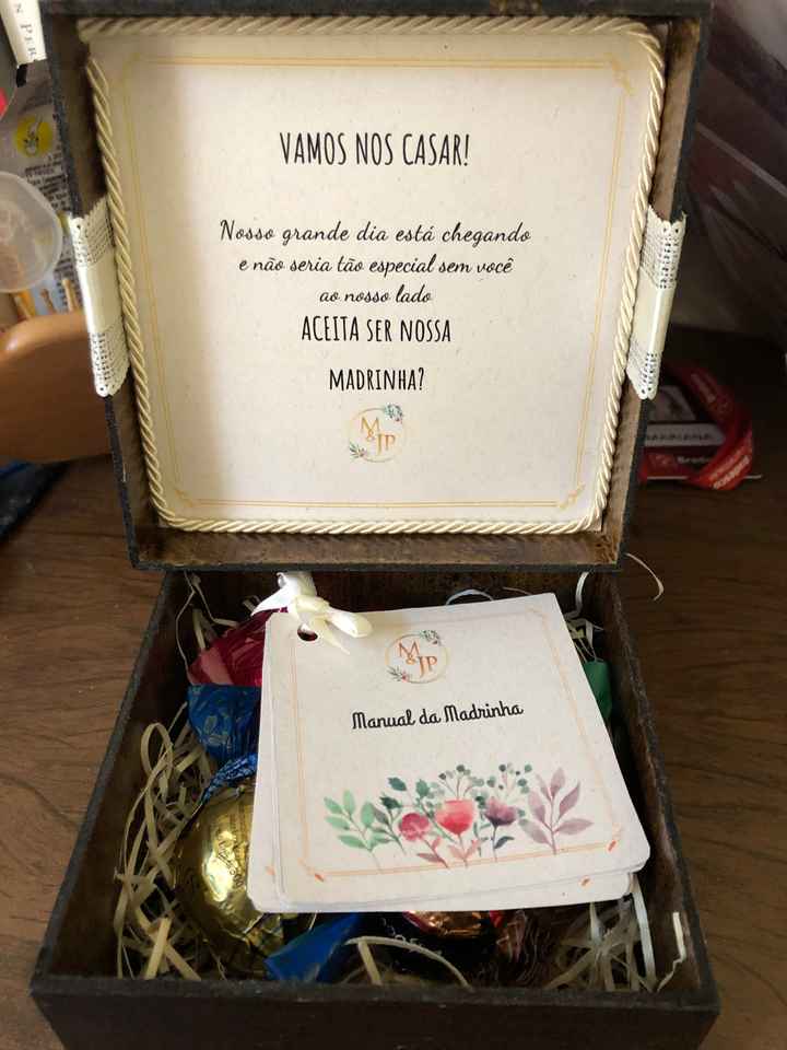 Caixinhas convite de padrinhos - 1