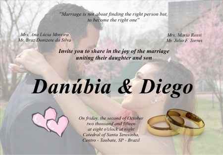Meu convite de casamento