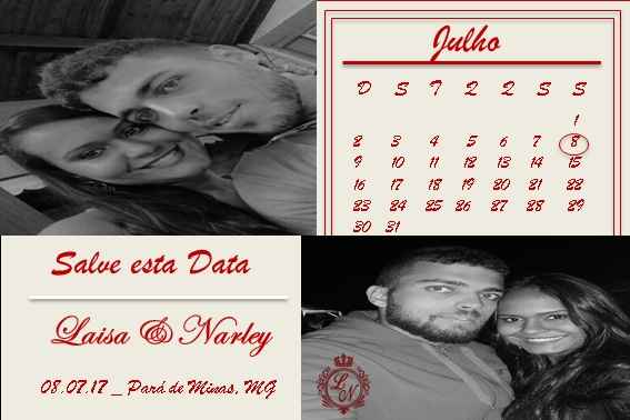 Save The Date Laisa e Narley 