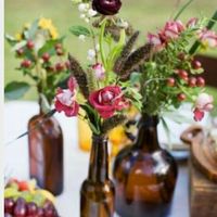 Decoração de mesa com garrafas. - 3