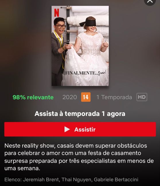 Finalmente Sim! (netflix) #indicação #realityshow #vemver 1