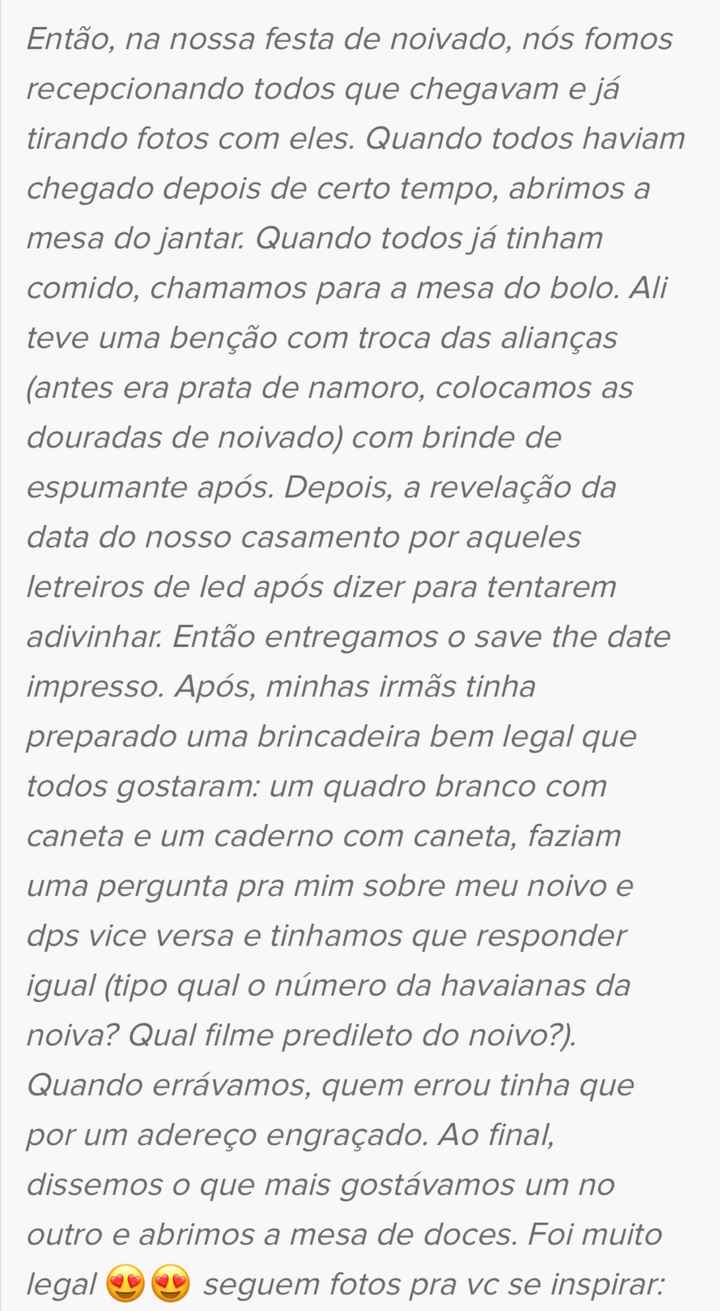 o faz num noivado? - 1