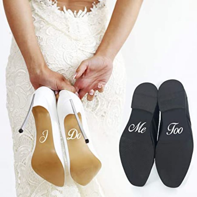Personalização do sapato da noiva. 2