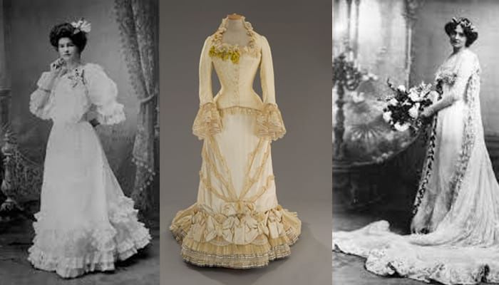 Vestidos de noiva de décadas passadas (1900 a 1990): 1900 1