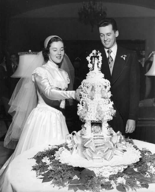 Vestidos de noiva de décadas passadas (1900 a 1990): Década 50- 1950 2