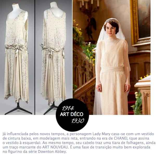 Vestidos de noiva de décadas passadas (1900 a 1990): Década 20 - 1920 - 1