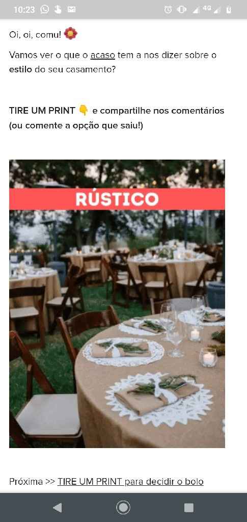 TIRE UM PRINT para decidir o estilo do casamento - 1