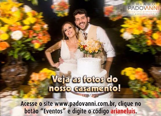 Fotos do casório!