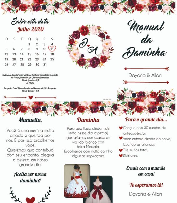 Convite Daminhas e Pajens 3