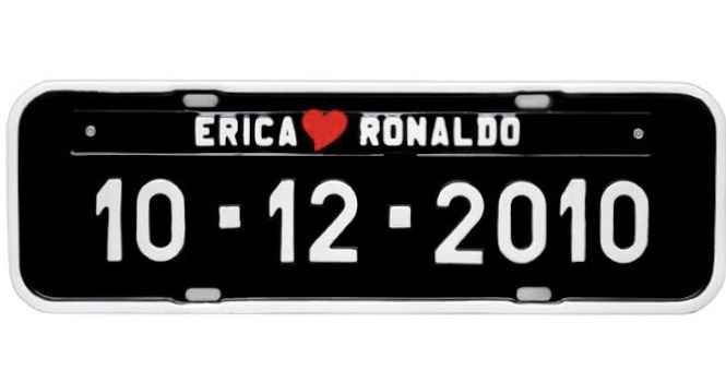 Placa de carro personalizada - 1