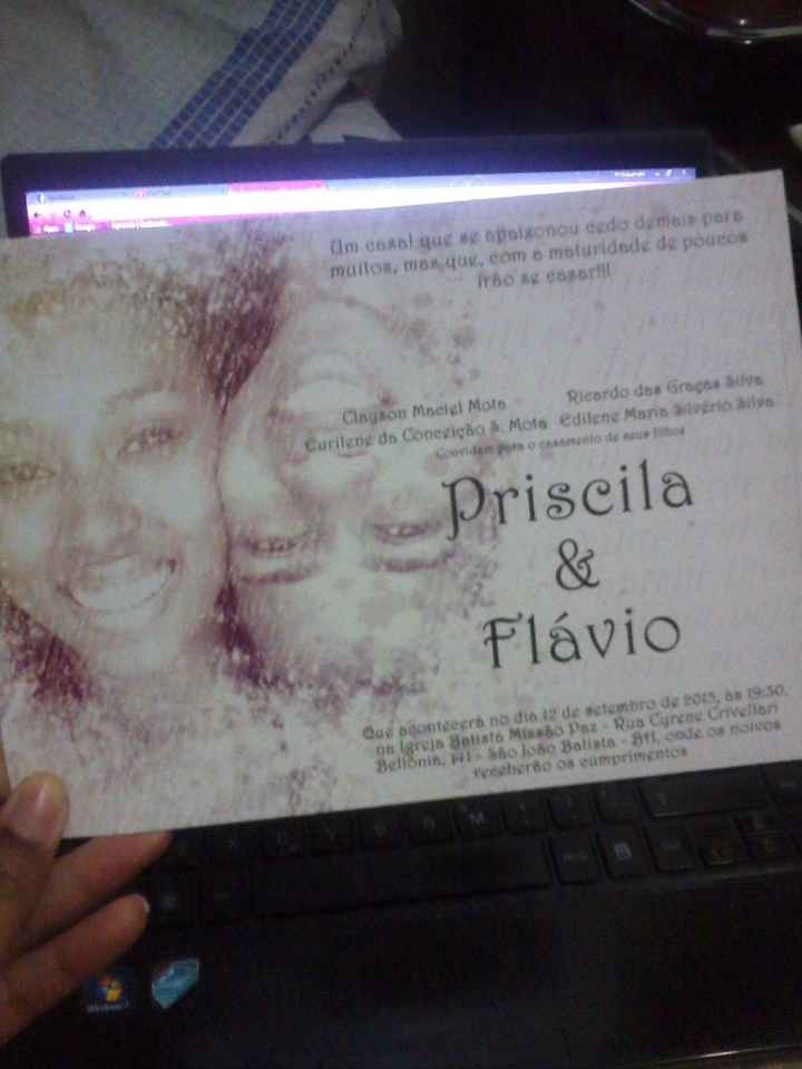 Meu convite *-*