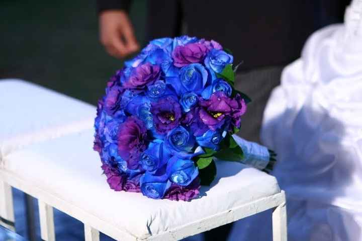 Azul e roxo/lilás