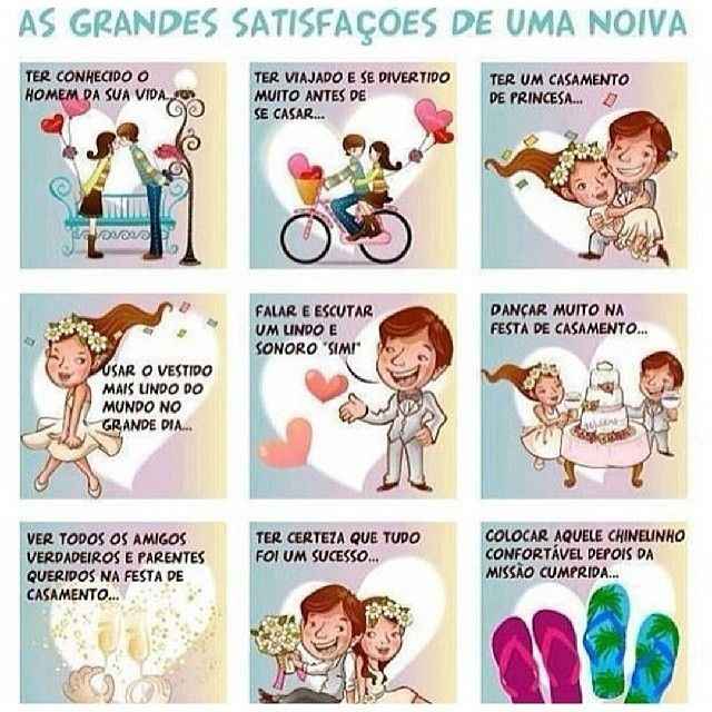 Grandes satisfações de uma noiva - 1