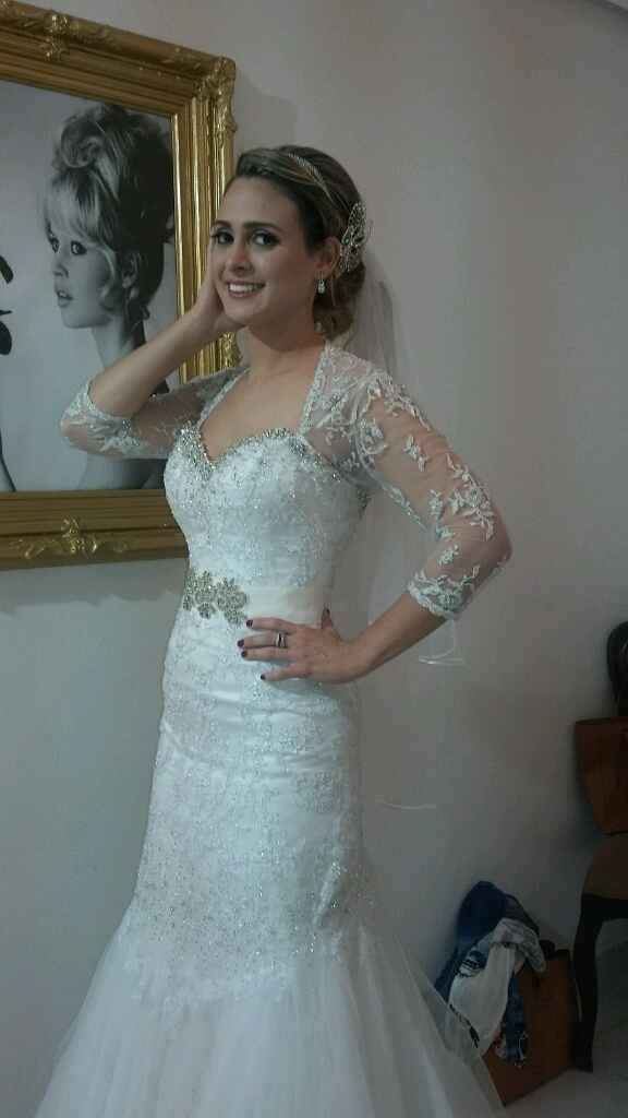 Última prova do vestido e o teste de make e penteado - 1