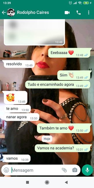 Qual foi a última mensagem que trocou com o seu amor? 5