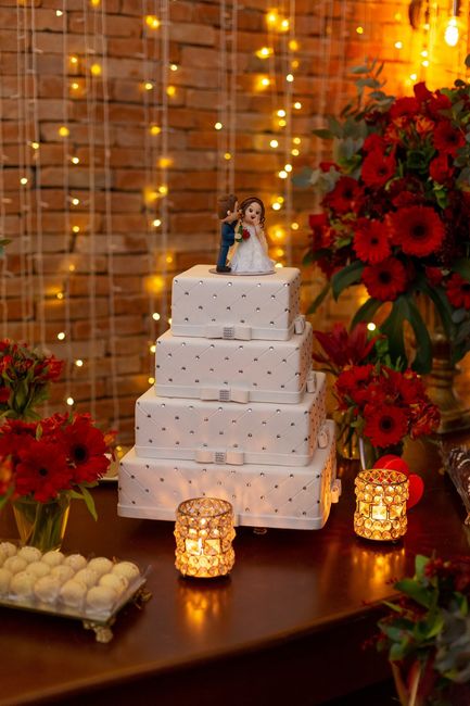 Fotos da decoração do buffet, doces finos, lembrancinhas e topo de bolo 2