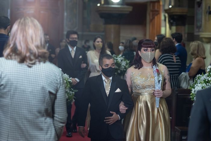 A Entrada dos padrinhos e das madrinhas na cerimônia - Nosso Casamento B&R 8