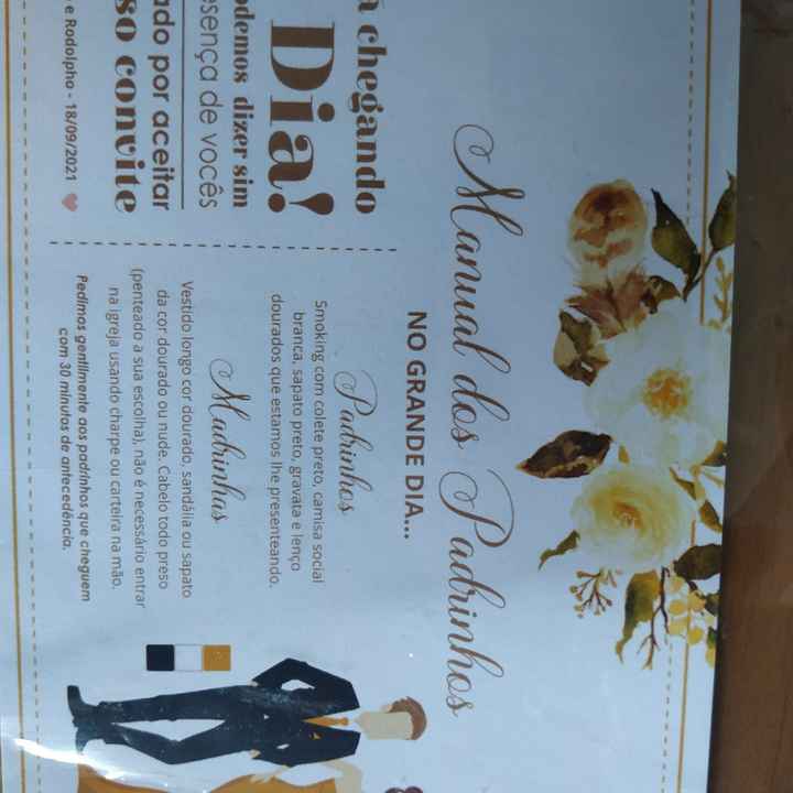 Convite de padrinhos - 1