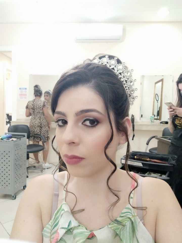 Teste de make e penteado - 1