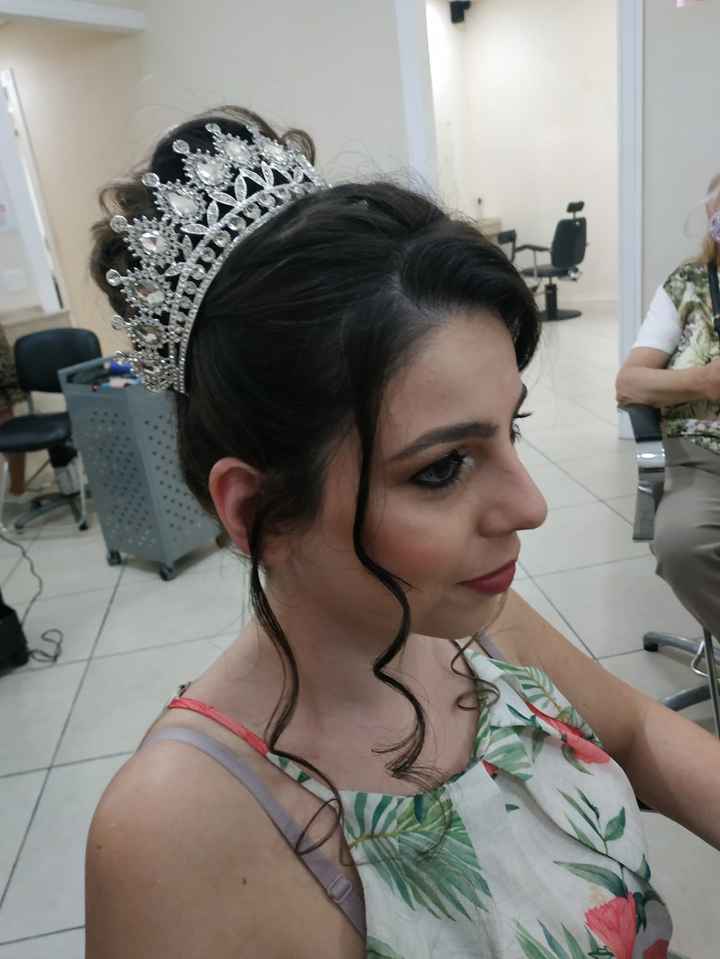 Teste de make e penteado - 2