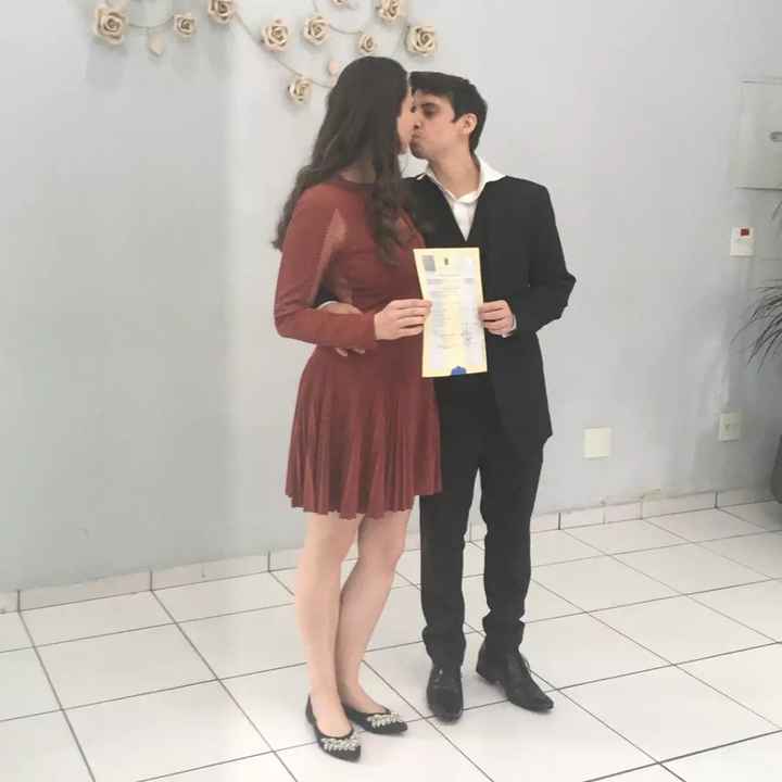 Casadinhos no cartório #oficialmentecasados ❤️🙏🏻 - 2