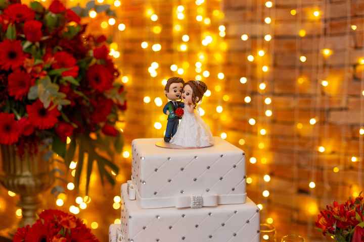 Fotos da decoração do buffet, doces finos, lembrancinhas e topo de bolo - 9
