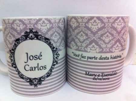 Caneca para padrinhos e madrinhas