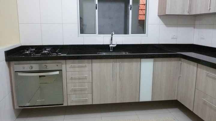 Nossa tão sonhada cozinha! Ganhamos o cooktop e o forno dos meus irmãos!