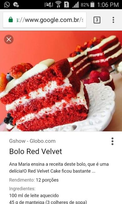 Meu bolo de casamento será______. - 1