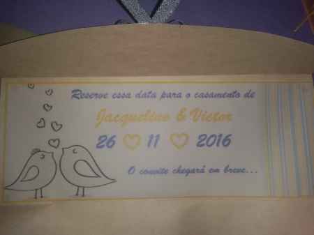 Save the date diy... me dêem suas opiniões.  - 1