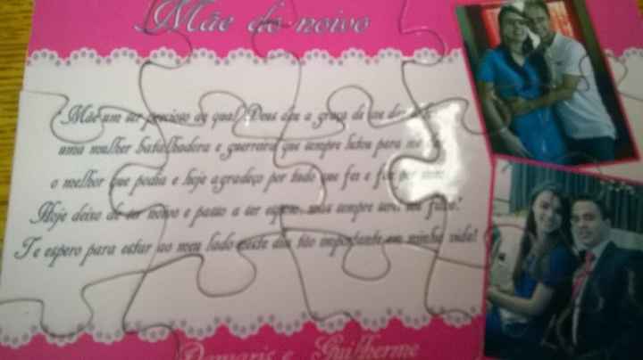 Esse fiz para as mães (do noivo e da noiva)